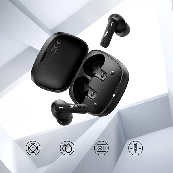 Baseus TWS In-Ear Hörlurar Bowie E19 - Svart