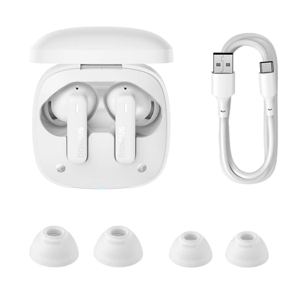 Baseus TWS In-Ear Hörlurar Bowie E19 - Vit