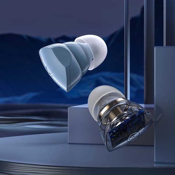 Choetech In-ear Trådlösa Hörlurar TWS LightAura VocalSound - Blå