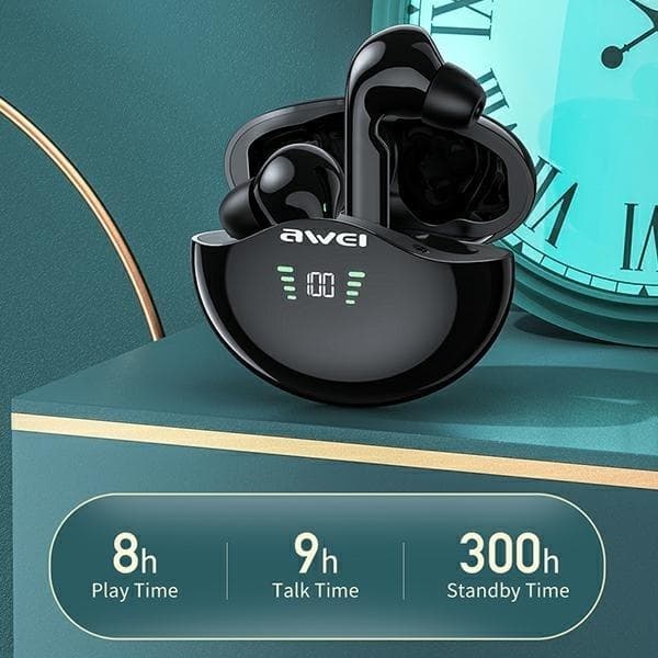 Awei TWS Bluetooth In-Ear Hörlurar T12P - Svart