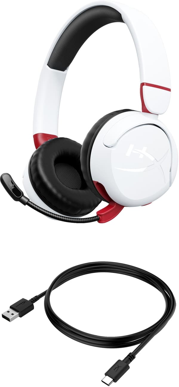 HyperX Cloud Mini Trådlös Gaming Headset - Vit