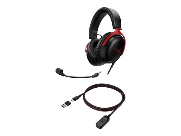 HyperX Cloud 3 Gaming Headset - Svart/Röd