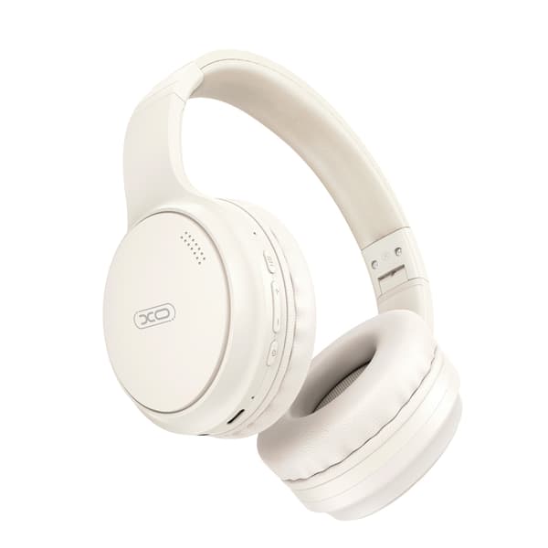 XO Over-øret Bluetooth-hodesett med ANC og 100 timers batterilevetid - Hvit