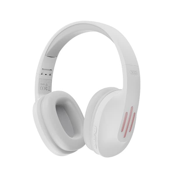 XO kokoontaitettavat Bluetooth-kuulokkeet, joissa on pitkä akun kesto ja mikrofoni - Valkoinen