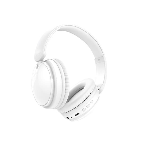 XO over-ear Bluetooth-kuulokkeet, joissa on pitkä akun kesto ja voimakas ääni - Valkoinen