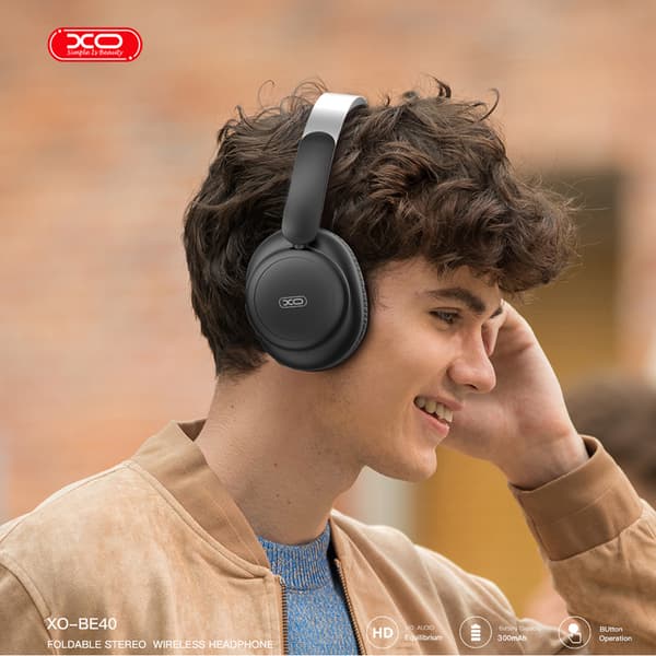 XO Bluetooth-kuulokkeet, joissa on ANC ja 100 tunnin akunkesto - Svart
