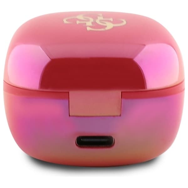 Guess TWS In-Ear Hörlurar Bluetooth Iridescent 4G Printed Logo - Fuschia