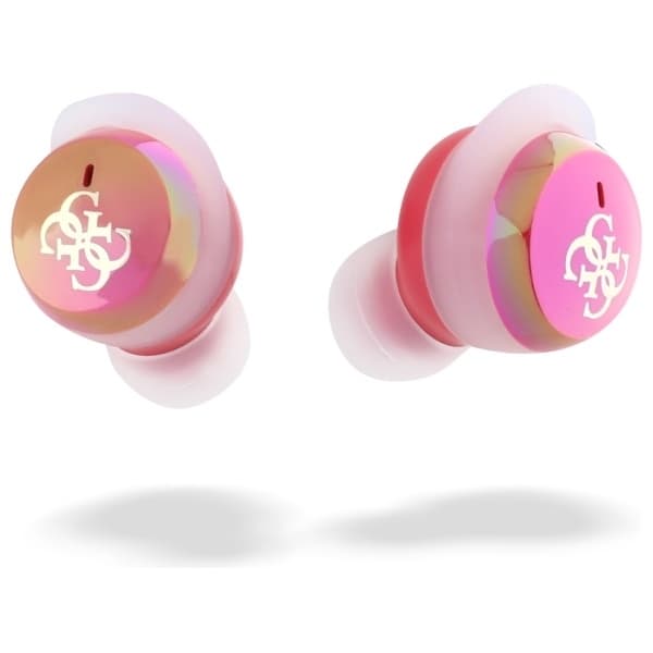Guess TWS In-Ear Hörlurar Bluetooth Iridescent 4G Printed Logo - Fuschia