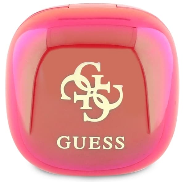 Guess TWS In-Ear Hörlurar Bluetooth Iridescent 4G Printed Logo - Fuschia