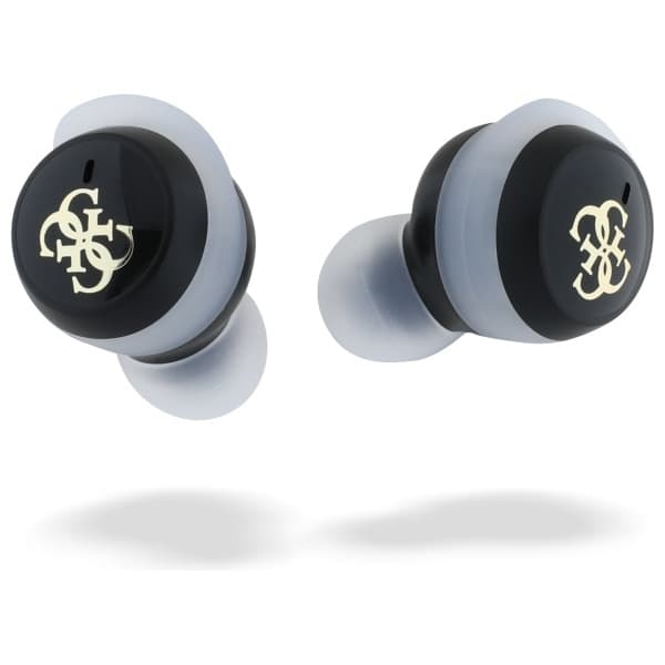 Guess TWS In-Ear Hörlurar Bluetooth Iridescent 4G Printed Logo - Svart