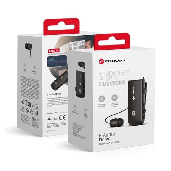 Forcell Trådlösa In-Ear Hörlurar Drive - Svart