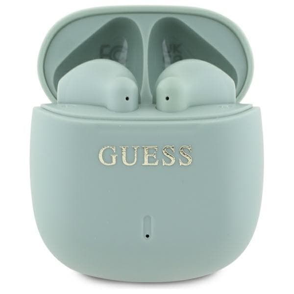 Guess TWS In-Ear Hörlurar Bluetooth Printed Classic Logo - Grön