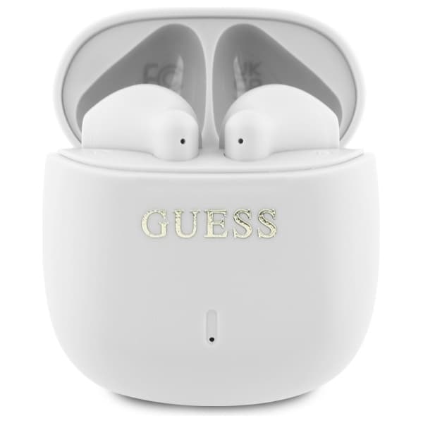 Guess TWS In-Ear Hörlurar Bluetooth Printed Classic Logo - Vit