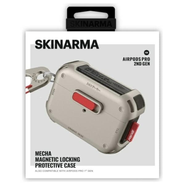 Skinarma Airpods Pro 2 Skal Mecha - Titanium