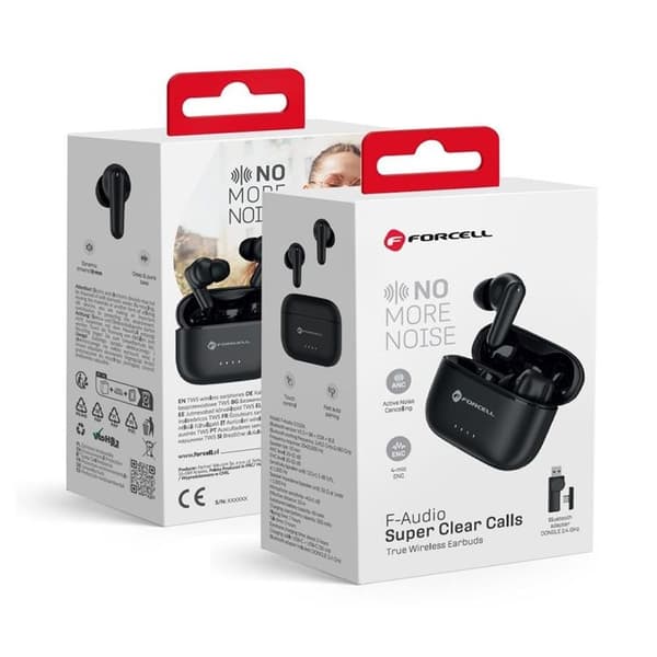 FORCELL TWS Bluetooth Trådlösa Hörlurar F-AUDIO Super ANC ENC