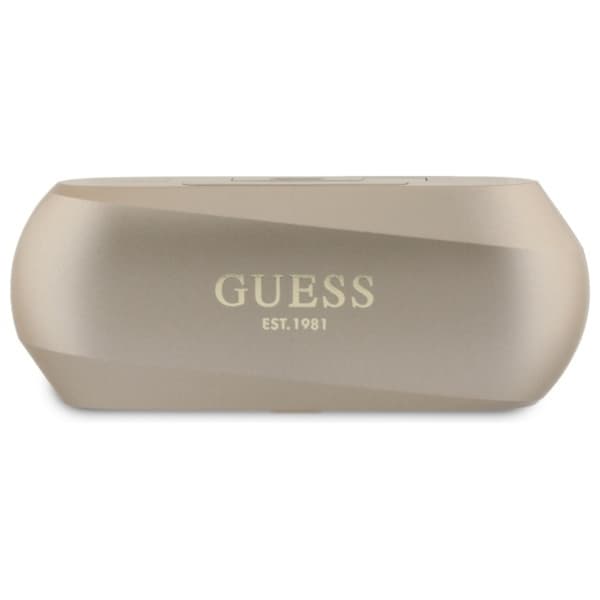 Guess In-Ear Hörlurar TWS Metalic Printed Logo - Guld