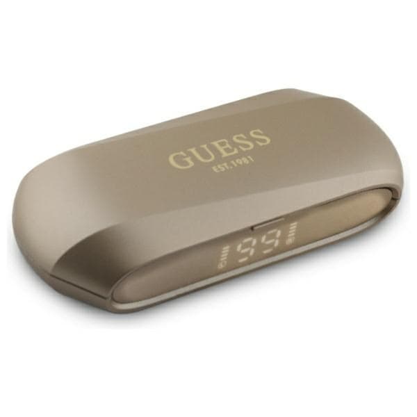 Guess In-Ear Hörlurar TWS Metalic Printed Logo - Guld