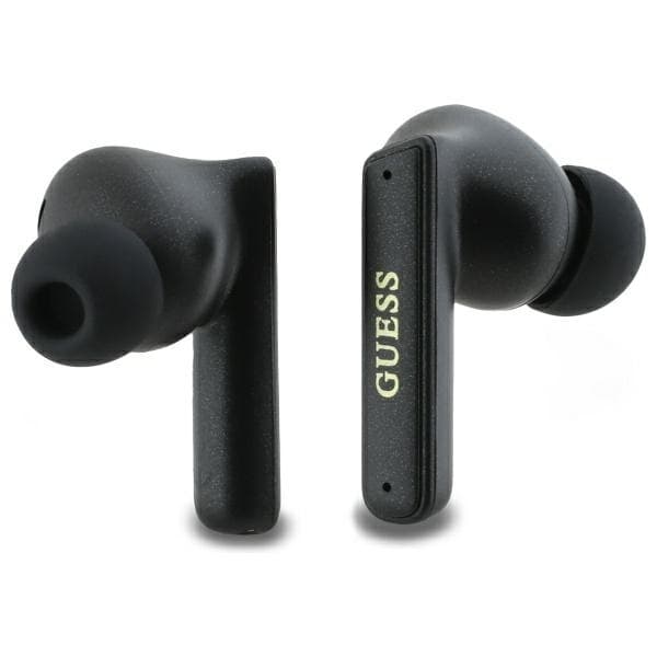 Guess TWS In-Ear Hörlurar Bluetooth Capsule Printed Logo - Svart