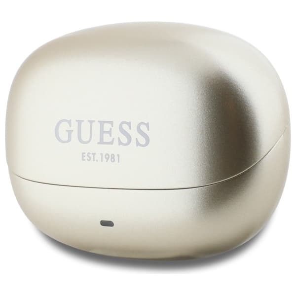 Guess TWS In-Ear Hörlurar Bluetooth Capsule Printed Logo - Guld