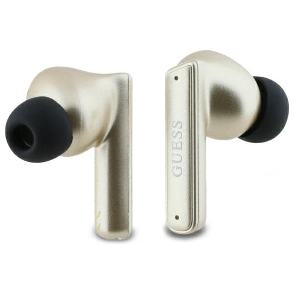 Guess TWS In-Ear Hörlurar Bluetooth Capsule Printed Logo - Guld