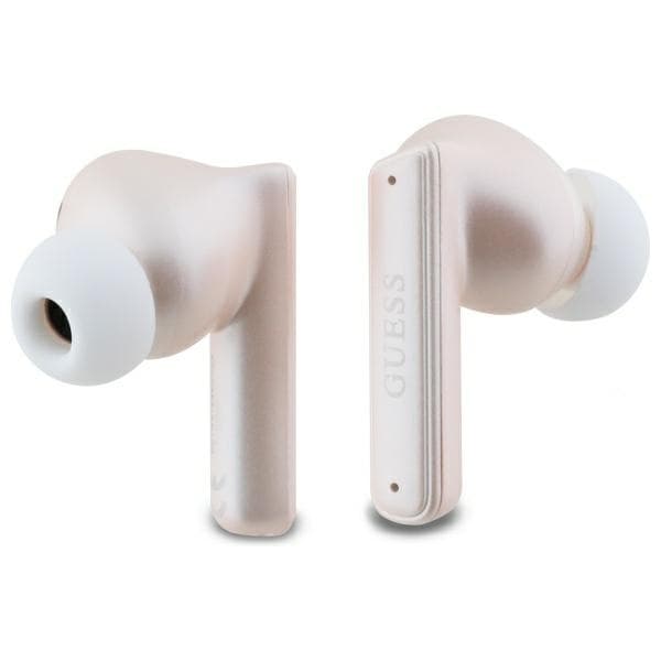Guess TWS In-Ear Hörlurar Bluetooth Capsule Printed Logo - Rosa