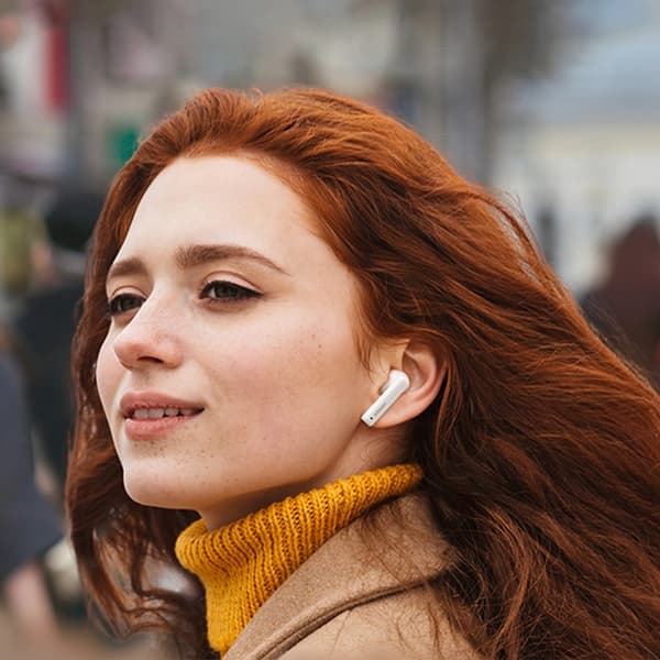 Ugreen TWS In-Ear Hörlurar Bluetooth 5.2 ANC HiTune T3 Active - Vit