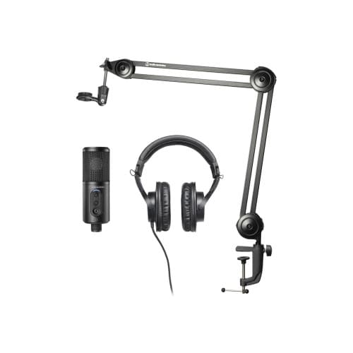 Audio-Technica Creator Pack - Streaming/Podcasting and Recording Pack - mikrofon - med Audio-Technica ATH-M20x-hörlurar