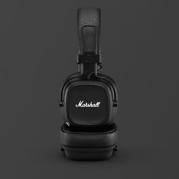 Marshall Major IV 80 tunnin akun kestolla ja langattomalla latauksella - Svart