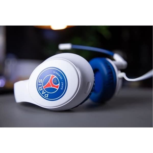 Trådbundet spelheadset - KONIX - PC, PS4, PS5, Switch, Xbox - 45° mikrofon - 1,5 m kabel - vit och blå