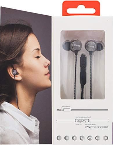 2GO in-ear stereokuulokkeet musta/antrasiitti alumiinikotelo - vastauspainikkeella ja äänenvoimakkuuden säätimellä, pieni, 795967