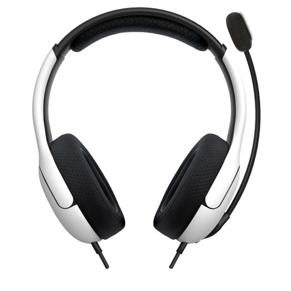 PDP Gaming LVL40 Stereo Gaming Headset - PS4 & PS5 - Officielt licenseret - Hvid