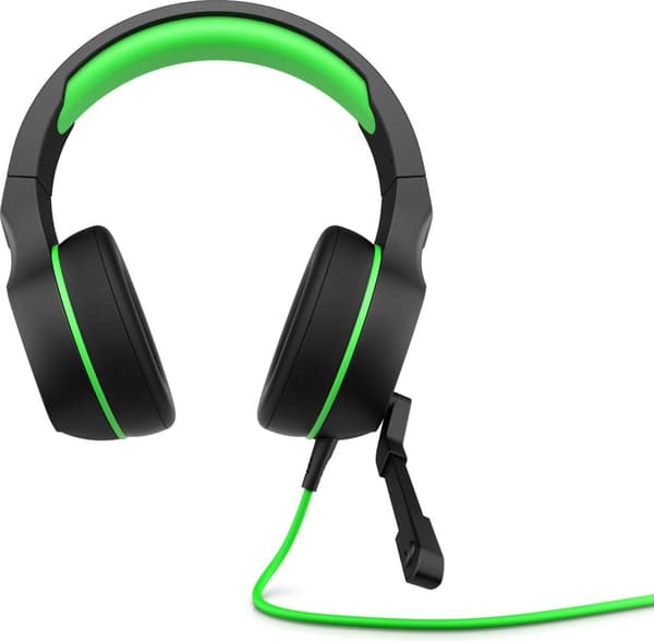 HP Pavilion 400 - Headset - full storlek - vertikal - trådbunden - 3,5 mm jack - surgrön (4BX31AA#ABB)