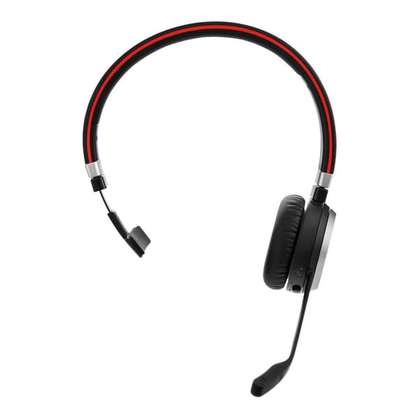 Jabra Evolve 65 MS mono Headset Kabelført og trådløst hovedbånd Kontor/callcenter Micro USB Bluetooth Sort