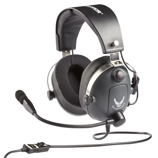 ThrustMaster T.Flight - US Air Force Edition - Headset - circumaural - kablet - 3,5 mm jack - støjisolering