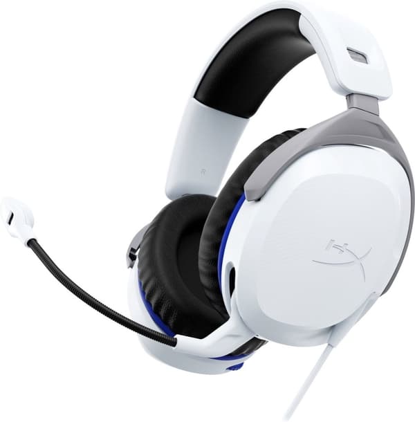 HyperX Cloud Stinger II - Spelheadset - Kabelanslutet - Vit - PS5/PS4