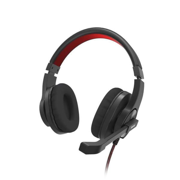 Hama "HS-USB400 V2" - Headset - circumaural - kablet - USB-A - sort, rød