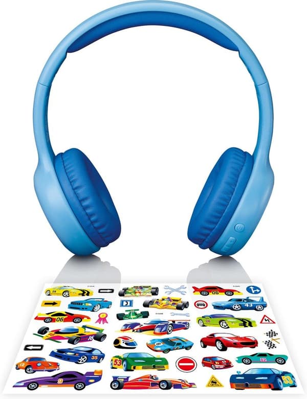 Lenco HPB-110BU - Taitettavat lasten Bluetooth-kuulokkeet - Sininen