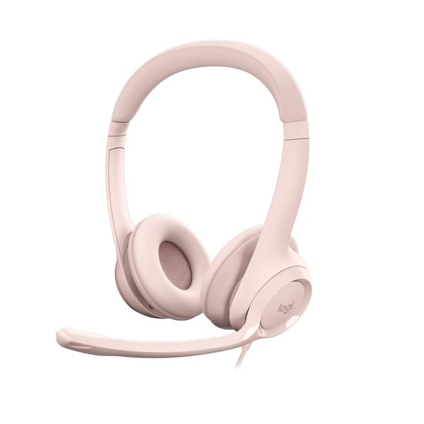 Logitech H390 Headset Trådbundet pannband Office/Call Center USB Typ-A Rosa