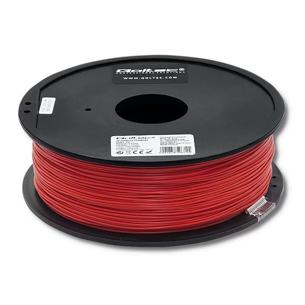 Qoltec 50674 3D-tulostusmateriaali Polymaitohappo (PLA) Punainen 1 kg