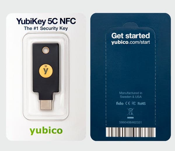 Yubico YubiKey 5C NFC - USB-C sikkerhed
