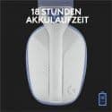 Logitech - G435 Lightspeed trådløst gamingheadset - hvid