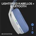 Logitech - G435 Lightspeed trådløst gamingheadset - hvid