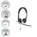 Miniatyrbillede 1 af 4: Headset - Kablet - Logitech - H650E - Stereomikrofon - Grå