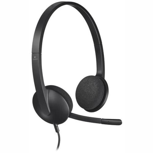 Logitech H340 PC Headset - Stereokuulokkeet - Langallinen USB ja pyörivä melunvaimennusmikrofoni