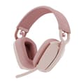 Miniatyrbild 1 av 6: Logitech Zone Vibe 100 PC Headset Lätt trådlöst headset med brusreducerande mikrofon - Rosa