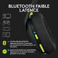 Miniatyrbillede 3 af 6: Logitech trådløst gamingheadset - G435 LIGHTSPEED - SORT - Let Bluetooth med indbygget mikrofon til Dolby Atmos, PC, PS4, PS5, mobil