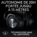 Miniatyrbillede 3 af 6: LOGITECH G - Trådløst Gaming Headset - PRO X 2.4 Ghz - Sort - 981-000907