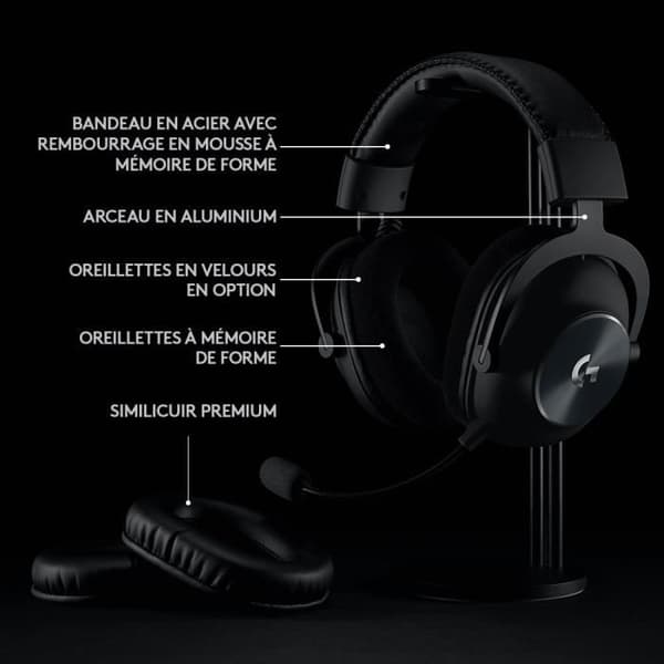 LOGITECH G - Trådløst Gaming Headset - PRO X 2.4 Ghz - Sort - 981-000907