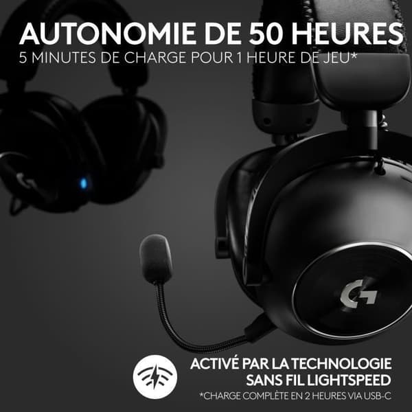 Logitech G Pro X 2 Trådlöst Gamingheadset med Mikrofon – Svart