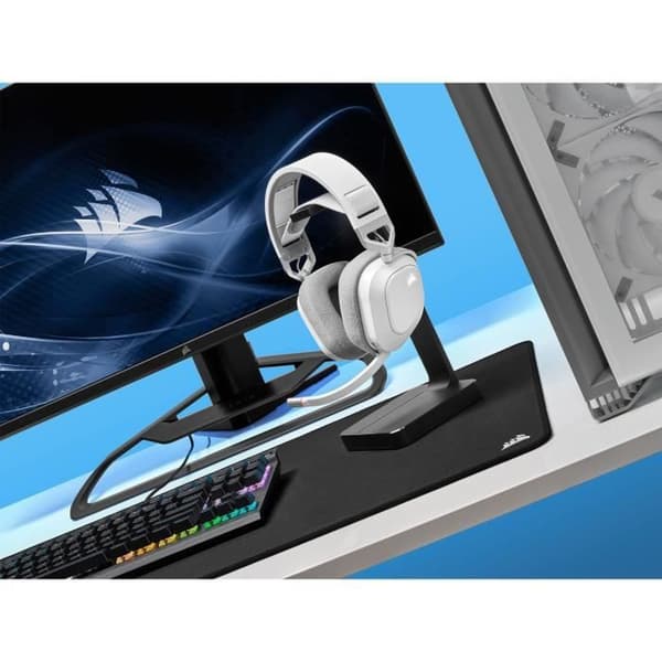 CORSAIR HS80 RGB Langattomat Pelikuulokkeet Valkoinen Dolby Atmos Ääni Monisuuntainen Mikrofoni